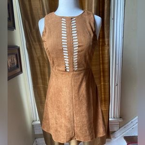 suede cutout dress ‼️